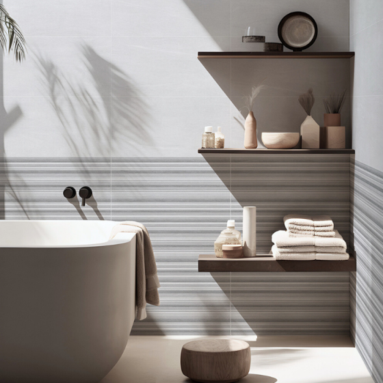 AYRONA BLANCO 25x50 λευκό ματ πλακάκι τοίχου metal/oxide