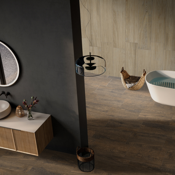 Banak Beige Keros 23x120cm πλακάκι ξύλου