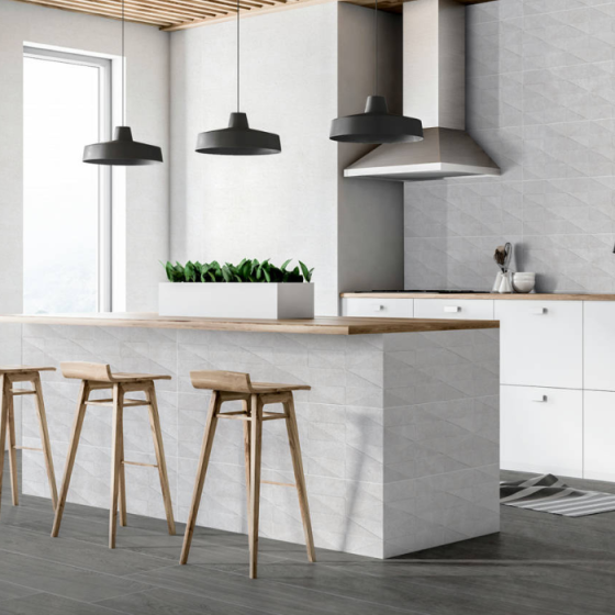 Banak Gris 23x120cm πλακάκι τύπου ξύλου της Keros σε γκρι χρώμα, ανθεκτικό πορσελάνινο πλακάκι για δάπεδα και τοίχους σε εσωτερικούς και εξωτερικούς χώρους, ιδανικό για σαλόνι, κουζίνα, μπάνιο και βεράντα