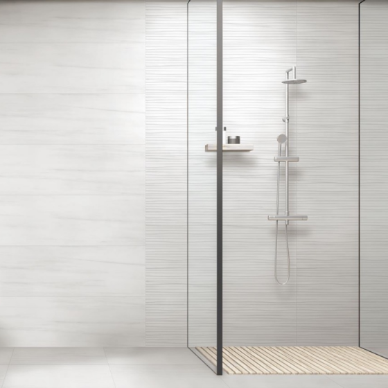 Keros Corinto Sea Gris 30×90 ματ ανάγλυφο πλακάκι τοίχου