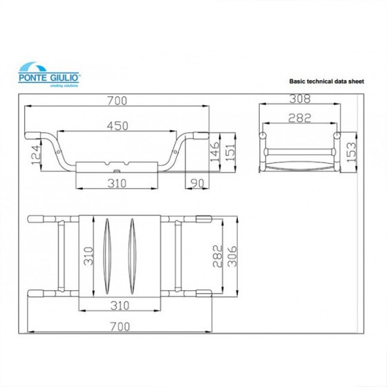 ΚΑΘΙΣΜΑ ΜΠΑΝΙΕΡΑΣ Ponte Giulio Paint 4FA-UIS-01