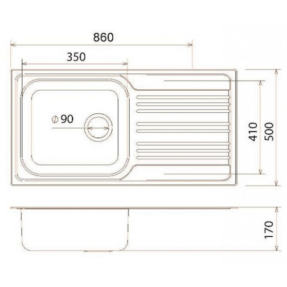 ΝΕΡΟΧΥΤΗΣ ΕΝΘΕΤΟΣ INOX (86X50) Valley 25186 BY FORTINOX