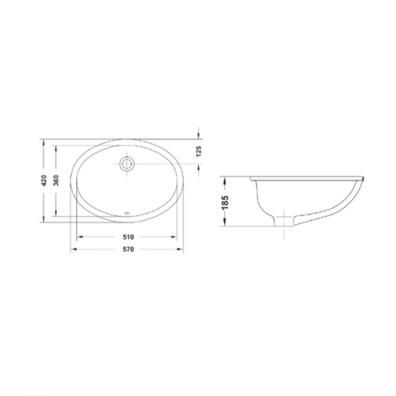 ΥΠΟΚΑΘΗΜΕΝΟΣ ΝΙΠΤΗΡΑΣ 57X42CM GALA EGEO G2922001