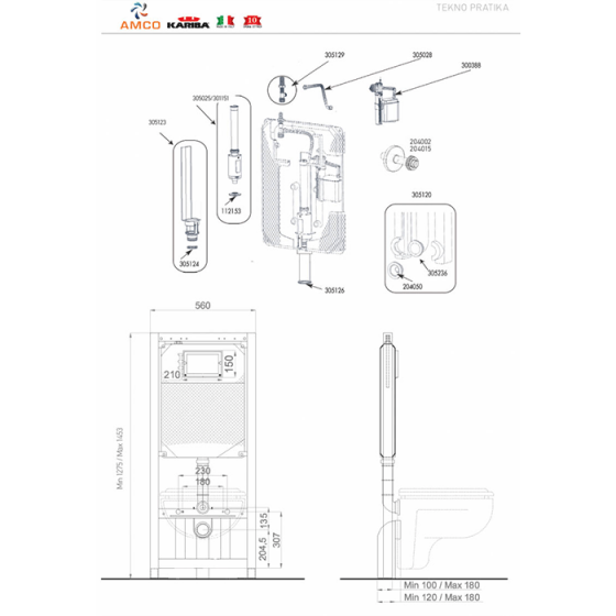 ΚΑΖΑΝΑΚΙ ΕΝΤΟΙΧΙΣΜΟΥ AMCO KARIBA NEW TEKNOPRATIKA 6/9 L