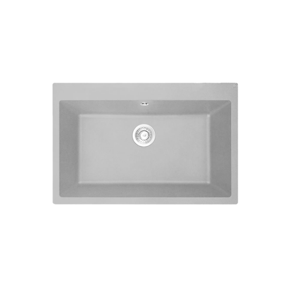 ΝΕΡΟΧΥΤΗΣ ΕΝΘΕΤΟΣ ΣΥΝΘΕΤΙΚΟΣ (76X50) KZ075 BY DURALIT gris platinum