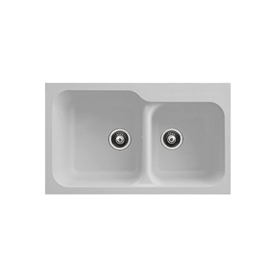 ΝΕΡΟΧΥΤΗΣ ΕΝΘΕΤΟΣ ΣΥΝΘΕΤΙΚΟΣ (83X50) KZ200 BY DURALIT GRIS PLATINUM