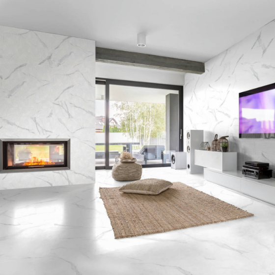 Keros Livorno Gris 30×90 γυαλιστερό marble look πλακάκι τοίχου