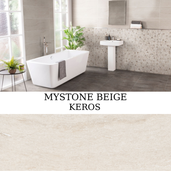 Keros MyStone Beige 30×90 ματ πλακάκι τοίχου stone look