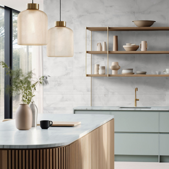 Onice Perla 25x50 γυαλιστερό πλακάκι τοίχου με περλέ όψη μαρμάρου