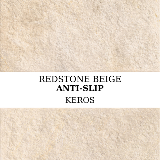 Πλακάκι Keros Redstone Beige Anti-Slip 30×60 με ματ και σαγρέ όψη πέτρας
