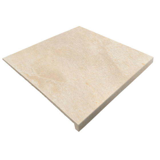 Keros Peldaño Extrusionado Redstone Beige 33×33 - Αντιολισθητικό προφίλ σκάλας