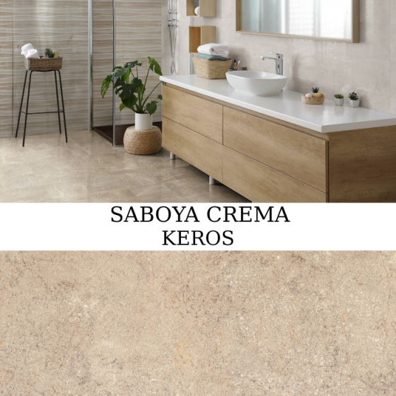 Πλακάκι τύπου πέτρας Saboya Crema 33x33 σε μπεζ απόχρωση με ματ φινίρισμα