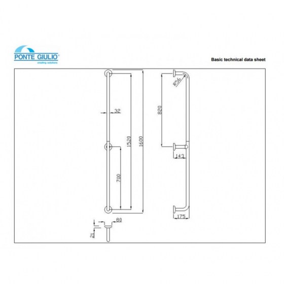 ΛΑΒΗ ΤΟΙΧΟΥ ΚΑΘΕΤΗ Ponte Giulio Paint G06-JAS-10