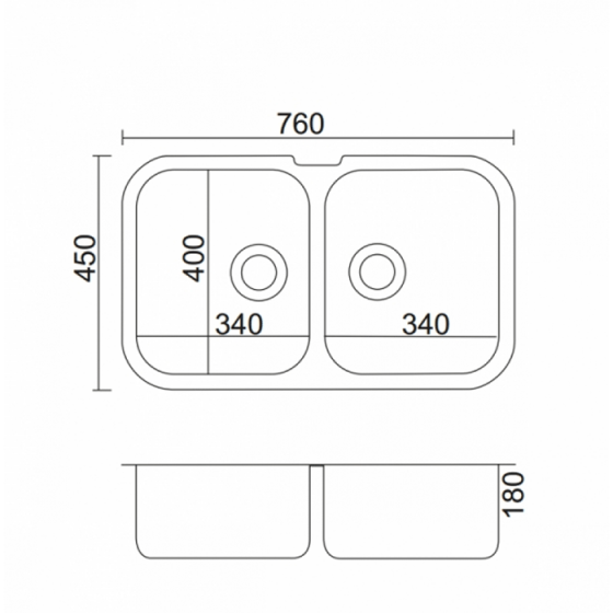 ΝΕΡΟΧΥΤΗΣ ΥΠΟΚΑΘΗΜΕΝΟΣ INOX (76X45) 8425 BY APELL