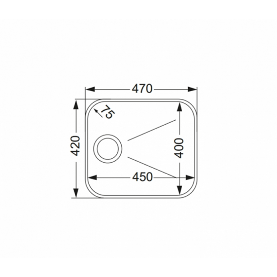 ΝΕΡΟΧΥΤΗΣ ΥΠΟΚΑΘΗΜΕΝΟΣ INOX (47X42) 8445 BY APELL