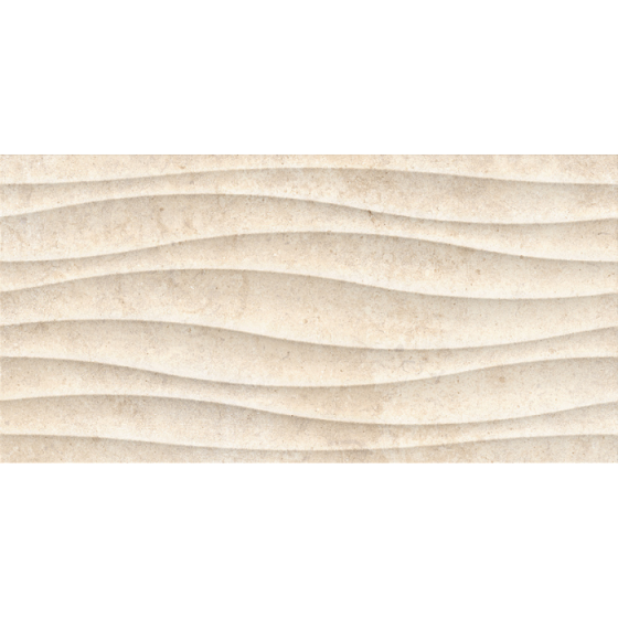 TEXEL WAVE BEIGE 30x60 μπεζ πλακάκι τοίχου με ανάγλυφο wave stone look