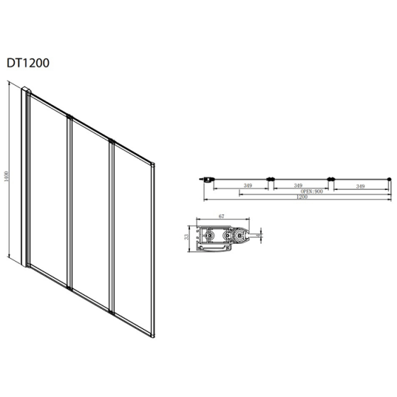 ΤΡΙΠΤΥΧΟ ΜΠΑΝΙΕΡΑΣ Primus Plus DT1200