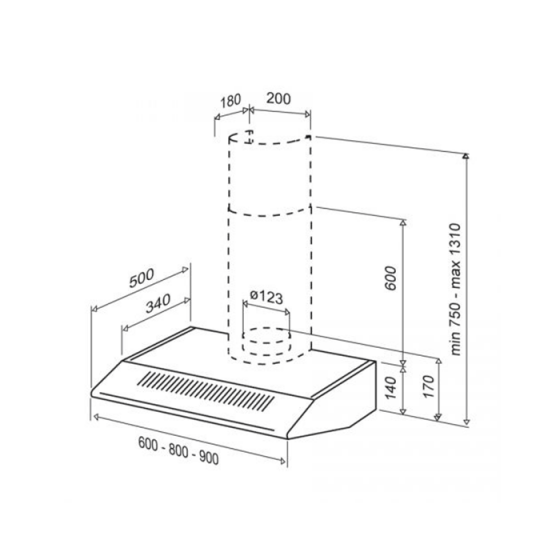 ΑΠΟΡΡΟΦΗΤΗΡΑΣ ΕΛΕΥΘΕΡΟΣ<br> Pavia 60 Inox