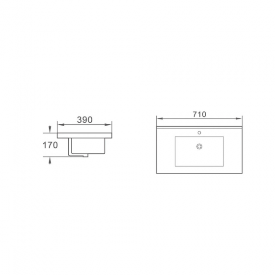ΝΙΠΤΗΡΑΣ ΕΝΘΕΤΟΣ AMCO 71X39X17CM W4109BB