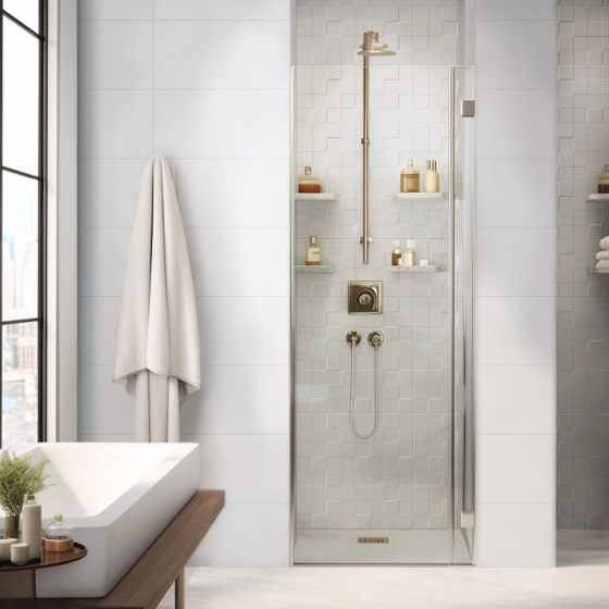 WHITE CUBIK BRILLO 30x60 γυαλιστερό πλακάκι τοίχου με ανάγλυφα γεωμετρικά σχέδια