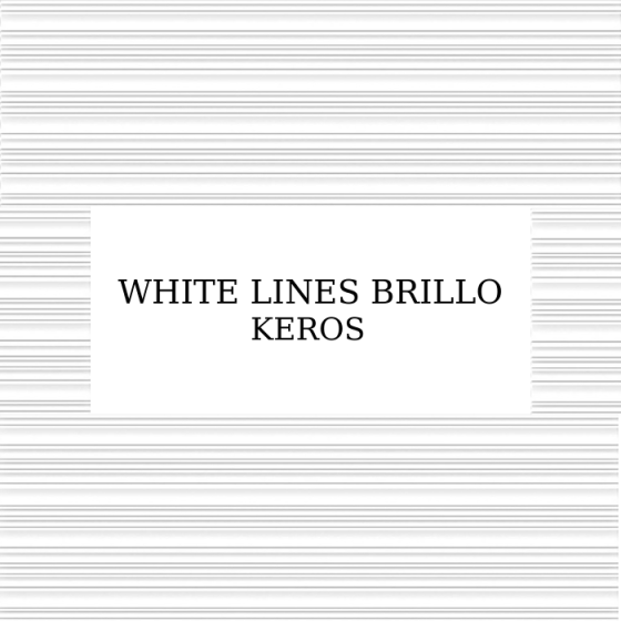 Πλακάκι τοίχου Keros White Lines Brillo 30×90 λευκό ματ με ανάγλυφες γραμμές