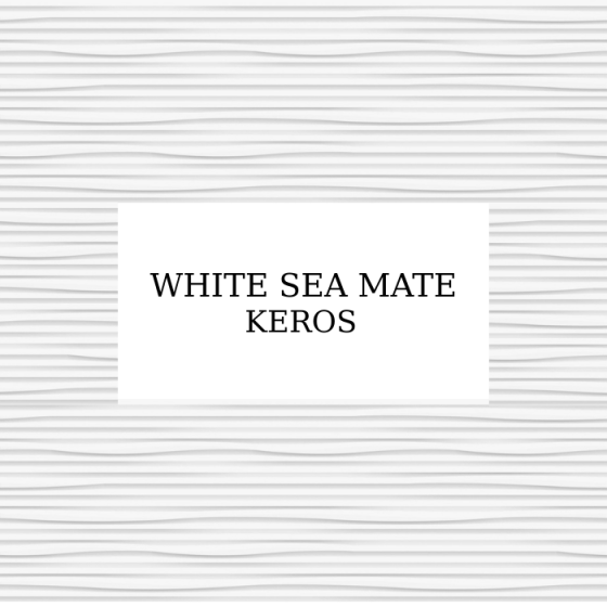 Πλακάκι τοίχου Keros White Sea Mate 30×90 λευκό ματ με κυματιστό ανάγλυφο