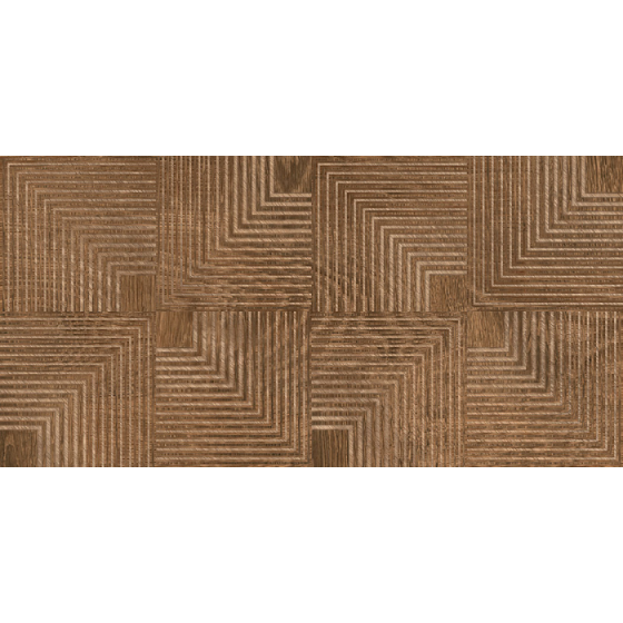WOOD URA CUERO 30x60 πλακάκι τοίχου ματ καφέ όψη ξύλου