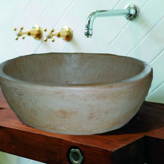 ΠΕΤΡΙΝΟΣ ΝΙΠΤΗΡΑΣ TRAVERTINO ΓΛΑΥΚΗ  Φ40